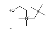 2-hydroxyethyl-dimethyl-(trimethylsilylmethyl)azanium,iodide Structure