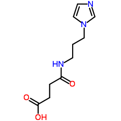 4-([3-(1H-IMIDAZOL-1-YL)PROPYL]AMINO)-4-OXOBUTANOIC ACID结构式