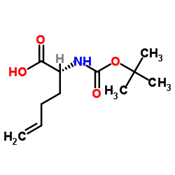 Boc-D-Homoallylglycine structure