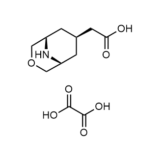 2-[exo-3-Oxa-9-azabicyclo[3.3.1]nonan-7-yl]acetic acid hemi(oxalic acid) Structure