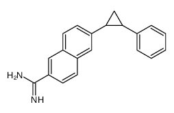 6-(2-phenylcyclopropyl)naphthalene-2-carboximidamide Structure