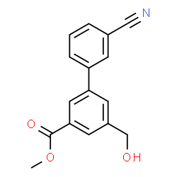 Methyl 3-(3-cyanophenyl)-5-(hydroxymethyl)benzoate Structure