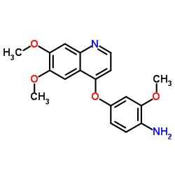 4-((6,7-DIMETHOXYQUINOLIN-4-YL)OXY)-2-METHOXYANILINE structure