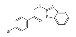 2-(1,3-benzothiazol-2-ylsulfanyl)-1-(4-bromophenyl)ethanone Structure