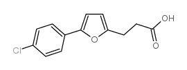 3-[5-(4-Chloro-phenyl)-furan-2-yl]-propionic acid structure