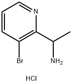 1-(3-溴吡啶-2-基)乙胺二盐酸盐结构式