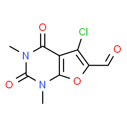 Furo[2,3-d]pyrimidine-6-carboxaldehyde,5-chloro-1,2,3,4-tetrahydro-1,3-dimethyl-2,4-dioxo-结构式