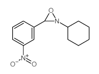 Oxaziridine,2-cyclohexyl-3-(3-nitrophenyl)- structure