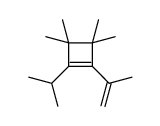 3,3,4,4-tetramethyl-1-propan-2-yl-2-prop-1-en-2-ylcyclobutene Structure