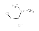 Sulfonium,(2-chloroethyl)dimethyl-, chloride (1:1) Structure