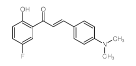 Chalcone,4-(dimethylamino)-5'-fluoro-2'-hydroxy- (7CI,8CI) Structure