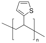 Poly(2-vinylthiophene) structure