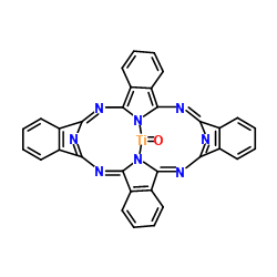 Titanyl phthalocyanine structure