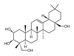 Olean-12-ene-2β,3β,23,28-tetrol Structure