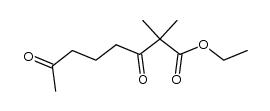 ethyl 2,2-dimethyl-3,7-dioxooctanoate结构式