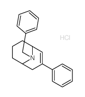 9-Azabicyclo[3.3.1]non-2-ene,3-phenyl-9-(phenylmethyl)-, hydrochloride (1:1) Structure