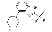 4-(piperazin-1-yl)-2-(trifluoromethyl)-1H-benzo[d]imidazole结构式