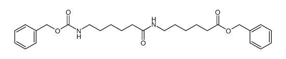 benzyl 6-(6-(benzyloxycarbonylamino)hexanamido)hexanoate结构式