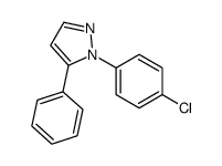 1-(4-CHLOROPHENYL)-5-PHENYL-1H-PYRAZOLE结构式