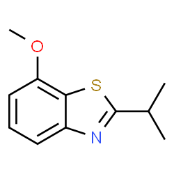 Benzothiazole, 7-methoxy-2-(1-methylethyl)- (9CI) structure