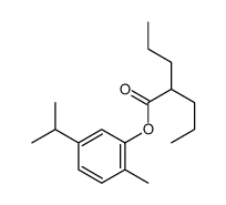 (2-methyl-5-propan-2-ylphenyl) 2-propylpentanoate结构式