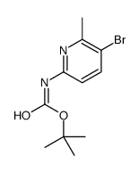 tert-butyl N-(5-bromo-6-methylpyridin-2-yl)carbamate Structure