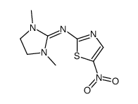 1,3-dimethyl-N-(5-nitro-1,3-thiazol-2-yl)imidazolidin-2-imine Structure