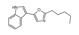 5-(1H-indol-3-yl)-2-pentyl-1,3-oxazole Structure