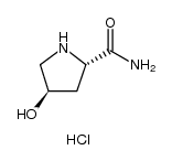 (2S,4R)-4-Hydroxypyrrolidine-2-carboxamide Hydrochloride Structure