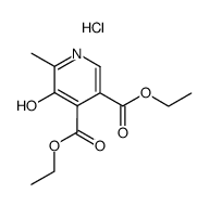 5-hydroxy-6-methyl-pyridine-3,4-dicarboxylic acid diethyl ester, hydrochloride结构式