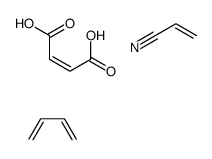 buta-1,3-diene,(E)-but-2-enedioic acid,prop-2-enenitrile Structure