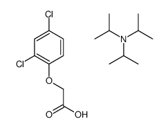 2-(2,4-dichlorophenoxy)acetic acid,N,N-di(propan-2-yl)propan-2-amine结构式