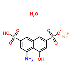 8-amino-1-naphthol-3,6-disulfonic acid monosodium salt n-hydrate Structure