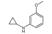 Benzenamine, N-cyclopropyl-3-methoxy- (9CI) Structure