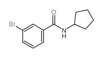 3-溴-N-环戊基苯甲酰胺结构式