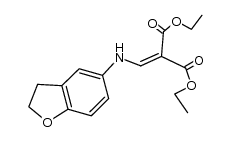 [(2,3-dihydro-benzofuran-5-ylamino)-methylene]-malonic acid diethyl ester Structure