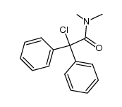 N,N-dimethyl-2-chloro-2,2-diphenylacetamide结构式