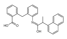 2-(2-{[2-(1-Naphthyl)propanoyl]amino}benzyl)benzoic acid Structure