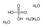 Sulfuric acid tetrahydrate Structure