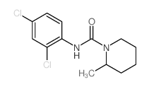 N-(2,4-dichlorophenyl)-2-methyl-piperidine-1-carboxamide结构式