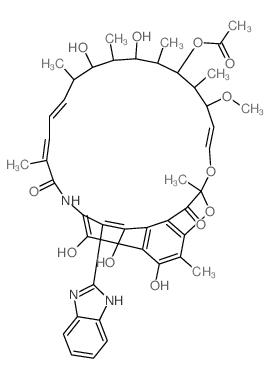 3-(2-Benzimidazolyl)-rifamycin SV Structure