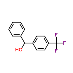 Benzenemethanol, a-phenyl-4-(trifluoromethyl)- structure