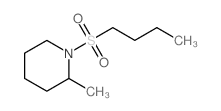 1-butylsulfonyl-2-methyl-piperidine Structure