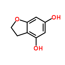 2,3-Dihydro-1-benzofuran-4,6-diol结构式