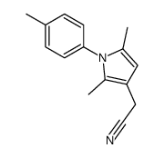 2-[2,5-dimethyl-1-(4-methylphenyl)pyrrol-3-yl]acetonitrile Structure