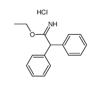 2,2-diphenyl-acetimidic acid ethyl ester, hydrochloride结构式
