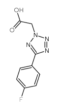 [5-(4-fluorophenyl)-2H-tetrazol-2-yl]acetic acid Structure