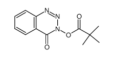 4-oxobenzo[d][1,2,3]triazin-3(4H)-yl pivalate结构式