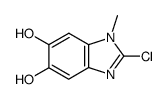 2-chloro-1-methyl-1H-benzoimidazole-5,6-diol结构式