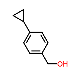 (4-环丙基苯基)甲醇结构式